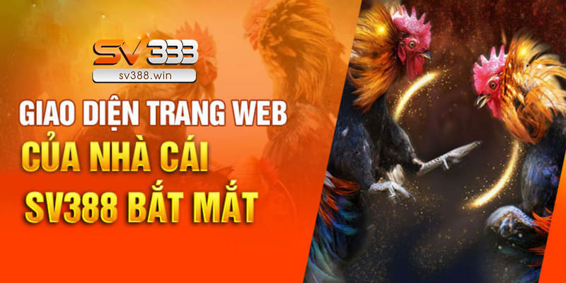 SV388 – Link Đá Gà SV388 Hôm Nay Không Bị Chặn 2 Giao diện trực quan dễ sử dụng